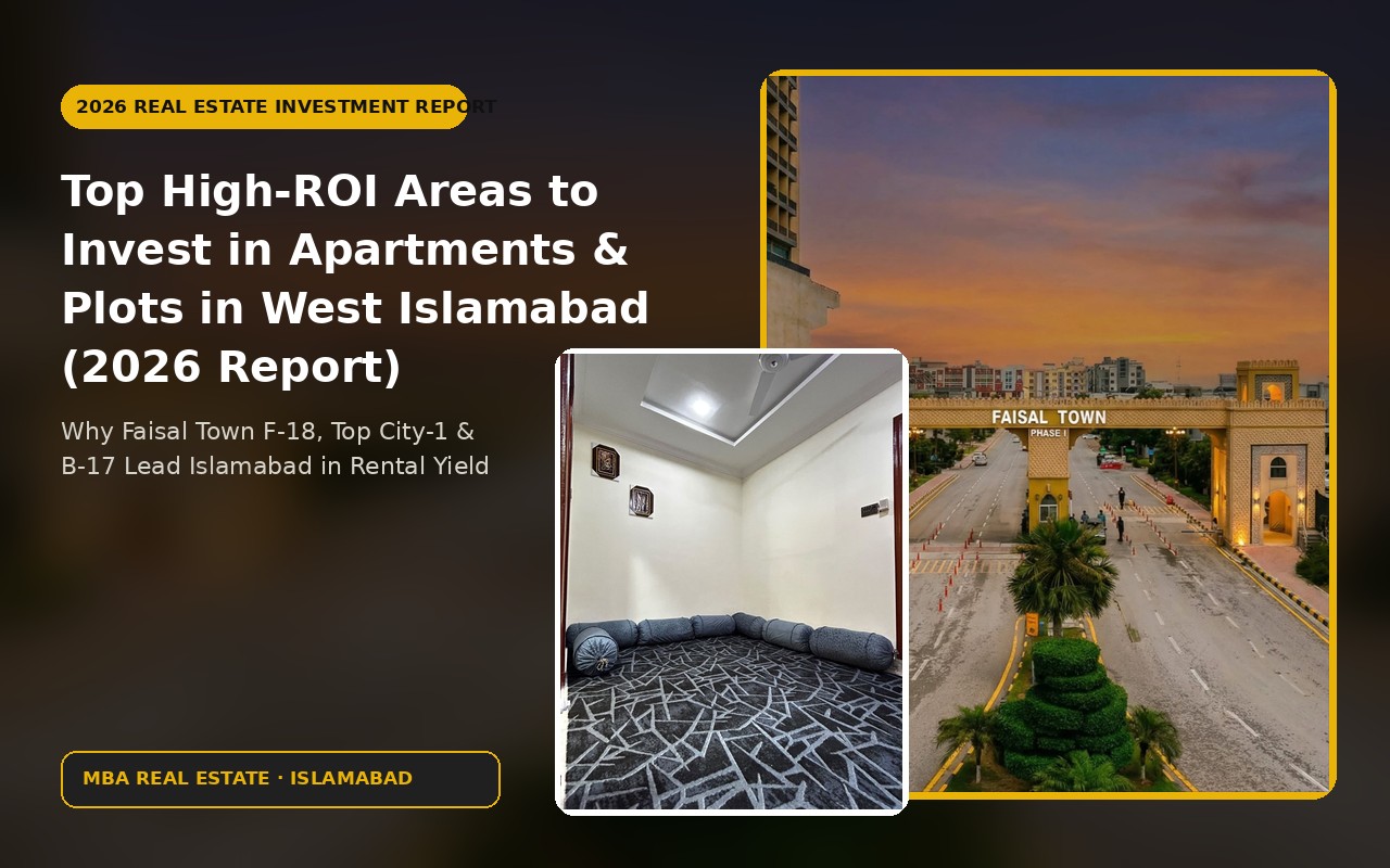Top High-ROI Areas to Invest in Apartments & Plots in West Islamabad (2026 Report)