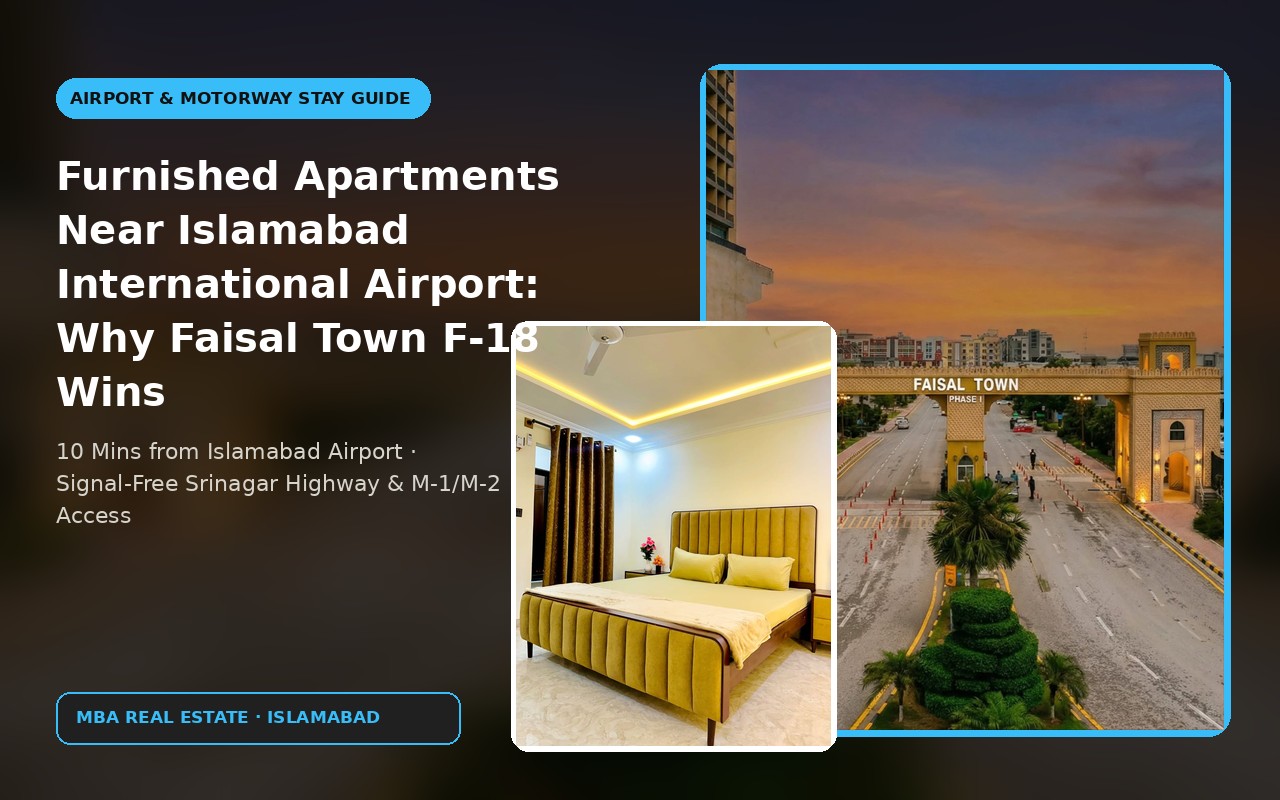 Furnished Apartments Near Islamabad International Airport: Why Faisal Town F-18 Wins